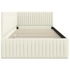 vidaXL Cadre de lit d'angle Crème 100 cm x 200 cm Velours
