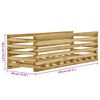 vidaXL Lit sur&eacute;lev&eacute; de jardin 120x40x38,5 cm Bois de pin impr&eacute;gn&eacute;