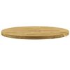 vidaXL Dessus de table Bois de chêne massif Rond 44 mm 400 mm