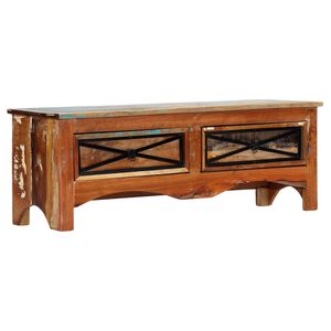 vidaXL Meuble TV 120x30x40 cm Bois de r&eacute;cup&eacute;ration massif
