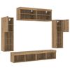 vidaXL Ensemble meuble TV 6 pcs ch&ecirc;ne artisanal Bois d'ing&eacute;nierie