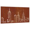 vidaXL D&eacute;coration murale jardin 105x55cm acier corten design d'horizon