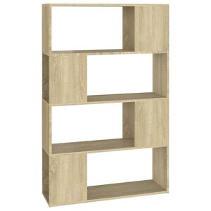 vidaXL Biblioth&egrave;que/S&eacute;parateur de pi&egrave;ce Ch&ecirc;ne Sonoma 80x24x124,5 cm