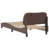 vidaXL Cadre de lit sans matelas Hvar marron 90x190 cm similicuir