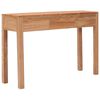 vidaXL Table console 110x35x75 cm bois de teck solide