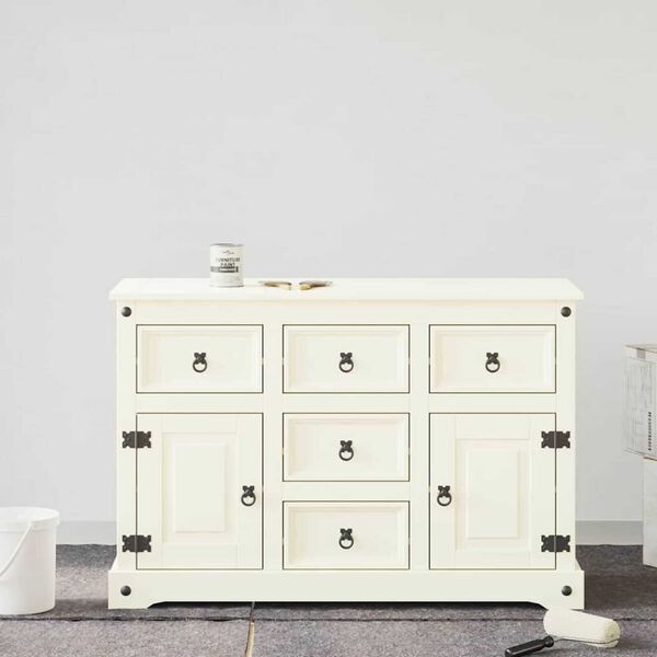 vidaXL Peinture pour meubles Blanc 10 x 10 x 12,2 cm Impression murale