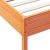vidaXL Cadre de lit sans matelas cire marron 90x200 cm bois pin massif