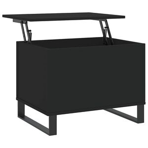vidaXL Table basse Noir 60x44,5x45 cm Bois d'ing&eacute;nierie