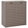 vidaXL Poubelle d'ext&eacute;rieur marron clair 78x41x86 cm polypropyl&egrave;ne