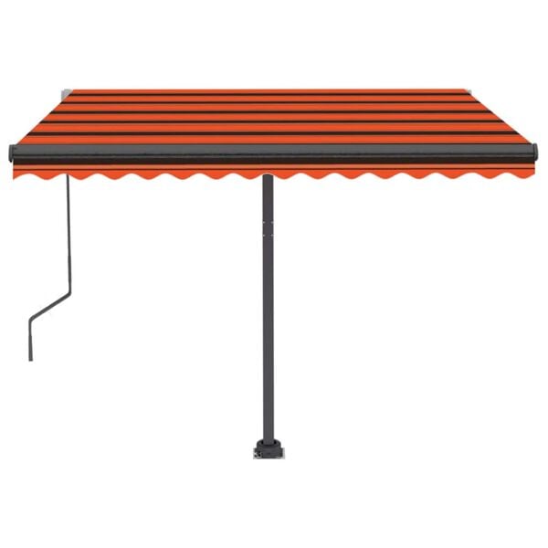 vidaXL Auvent automatique sur pied 350x250 cm Orange/marron