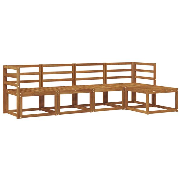 vidaXL Ensemble de canap&eacute;s d'ext&eacute;rieur 5 pcs Naturel