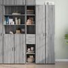 vidaXL Buffet haut sonoma gris 30x42,5x185 cm bois d'ing&eacute;nierie
