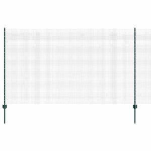 vidaXL Cl&ocirc;ture en fil soud&eacute; avec poteau 25 x 1,4 m (l x h)