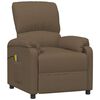 vidaXL Fauteuil de massage Marron Tissu