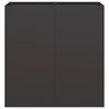 vidaXL Jardini&egrave;re noir 80x40x80 cm acier lamin&eacute; &agrave; froid