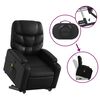 vidaXL Fauteuil inclinable de massage Noir Similicuir