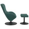 vidaXL Chaise Œuf avec Pouf Vert foncé 63 x 73 x 90 cm Velours