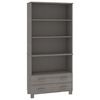 vidaXL Buffet HAMAR Bois massif de pin Gris clair