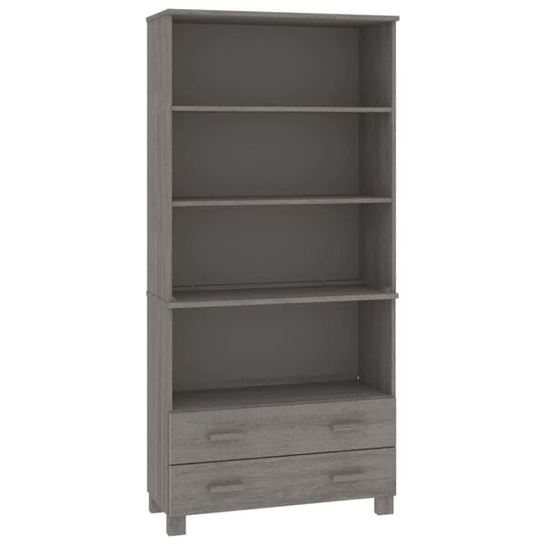 vidaXL Buffet HAMAR Bois massif de pin Gris clair