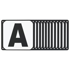 vidaXL Lettres d'ar&egrave;ne de dressage 12 pcs acier