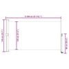 vidaXL Auvent lat&eacute;ral r&eacute;tractable de patio 140 x 300 cm Noir