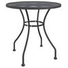 vidaXL Table de jardin &Oslash;80x72 cm Maille m&eacute;tallique Anthracite
