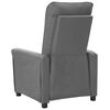vidaXL Fauteuil de massage Gris clair Tissu
