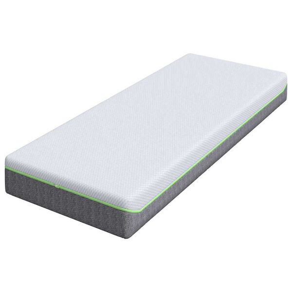 vidaXL Matelas Blanc et Gris 80 x 200 cm Ressort ensach&eacute;