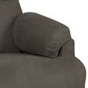 vidaXL Fauteuil de massage gris fonc&eacute; tissu microfibre