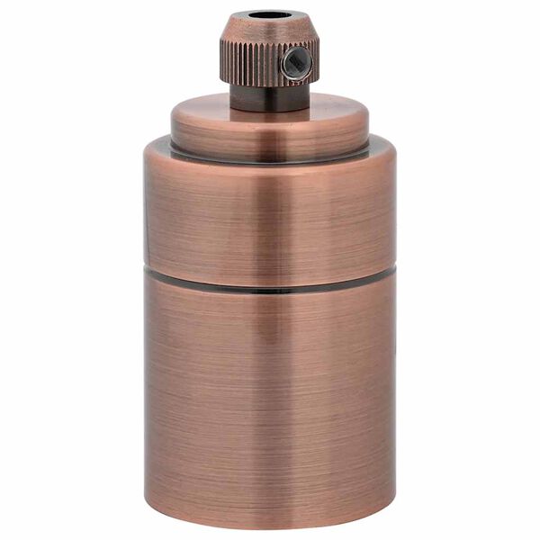 vidaXL Douilles de lampe 2 pcs bronze rouge E27