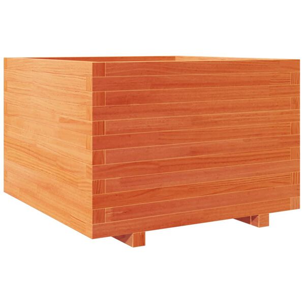 vidaXL Jardini&egrave;re cire marron 70x70x49,5 cm bois de pin massif