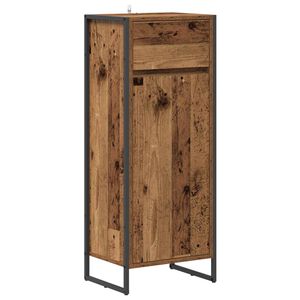 vidaXL Cabinet de salle de bain Bois Ancien 40 x 30 x 100 cm