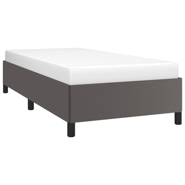 vidaXL Cadre de lit sans matelas gris 80x200 cm similicuir