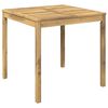 vidaXL Table de d&icirc;ner de jardin Blanc 80 x 80,5 x 75 cm