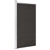 vidaXL Panneau de cl&ocirc;ture WPC 95x186 cm Noir