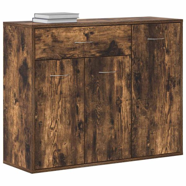 vidaXL Buffet Chêne fumé 88x30x70 cm Bois d'ingénierie