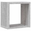 vidaXL &Eacute;tag&egrave;res Murales avec &eacute;tag&egrave;re 4 pcs Gris Sonoma 26 x 15 x 26 cm
