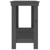 vidaXL Banc de travail Gris 140x50x80 cm Bois de pin massif