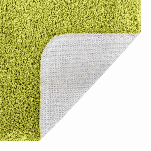 vidaXL Tapis de bain antid&eacute;rapant Vert 60 x 90 cm PP