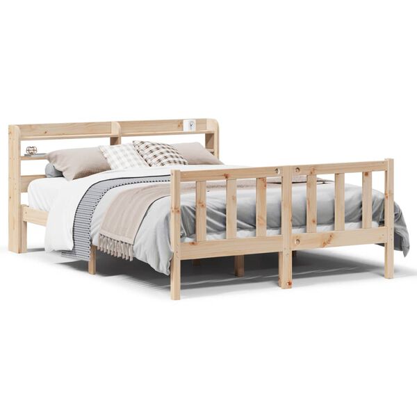 vidaXL Cadre de lit sans matelas 120x200 cm bois de pin massif