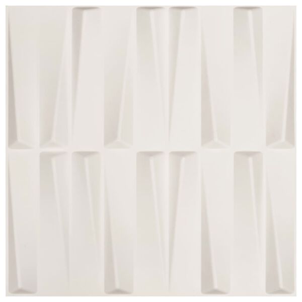 vidaXL Panneaux muraux 3D 24 pcs 0,5x0,5 m 6 m&sup2;