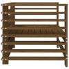 vidaXL Chaises de jardin lot de 2 marron miel bois massif de pin