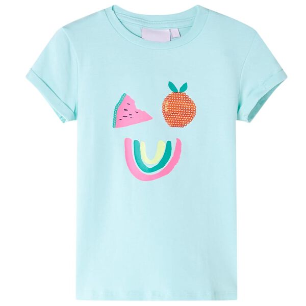T-shirt pour enfants aqua clair 92