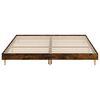 vidaXL Cadre de lit sans matelas ch&ecirc;ne fum&eacute; 120x200 cm bois ing&eacute;nierie