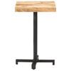 vidaXL Table de bistro Carrée 50x50x75 cm Bois de manguier brut