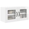 vidaXL Armoire de cuisine avec &eacute;tag&egrave;re Blanc brillant 80 x 31 x 40 cm