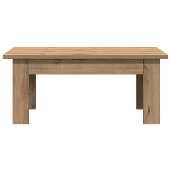 vidaXL Table basse ch&ecirc;ne artisanal 100x60x42 cm bois d'ing&eacute;nierie