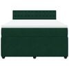 vidaXL Sommier &agrave; lattes de lit et matelas Vert fonc&eacute; 140x200cm Velours