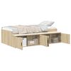 vidaXL Cadre de lit Ch&ecirc;ne Sonoma 80 x 200 cm Bois d'ing&eacute;nierie