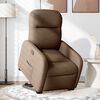 vidaXL Fauteuil inclinable &eacute;lectrique marron tissu
